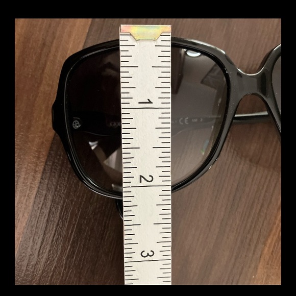 Giorgio Armani 756/s Authentic Oversized Sunglasses Black Grey Women’s Square - Picture 12 of 12